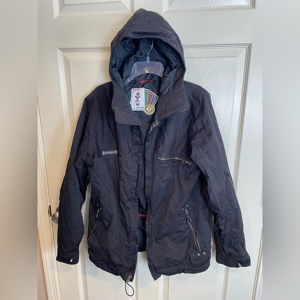 Burton Dryride Black Hooded Jacket Medium